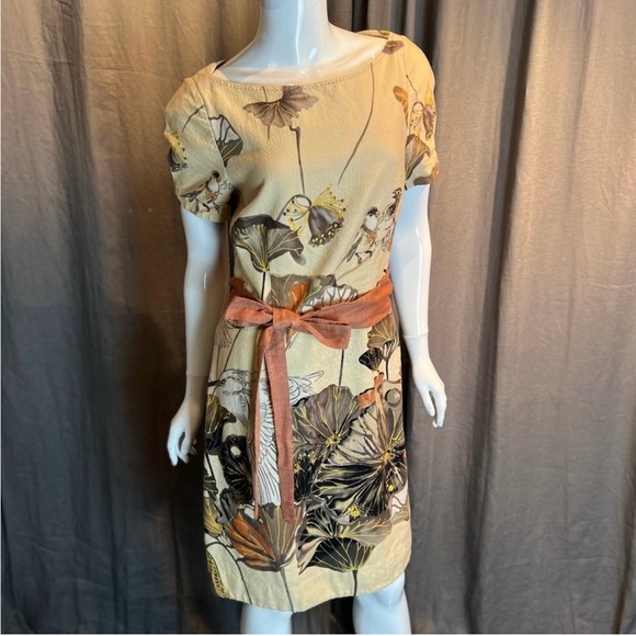 Floreat Anthropologie Snowy Egret Dress size 6 - Picture 4 of 15